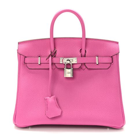 HERMES Togo Birkin 25 Magnolia 1452370 .